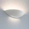 Isyluce shell applique di gesso bianca