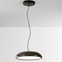Isyluce zenal lampadario da cucina marrone led 27w 3000k 4000k dimmerabile