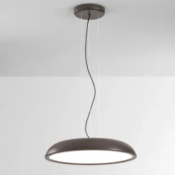 Isyluce zenal lampadario da cucina marrone led 55w 3000k 4000k dimmerabile