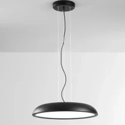 Isyluce zenal lampadario da cucina moderna nero led 55w dimmerabile