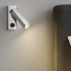 Isyluce zenit applique da comodino cromato orientabile