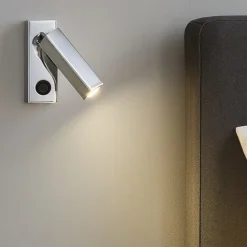 Isyluce zenit applique da comodino cromato orientabile