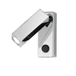 Isyluce zenit applique da comodino cromato orientabile