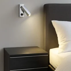 Isyluce zenit applique da comodino cromato orientabile