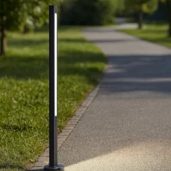 Jedi pt h080 ideal lux lampione da esterno giardino nero led 3000k