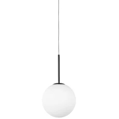 Jugen miloox lampada a sospensione sfera vetro nero