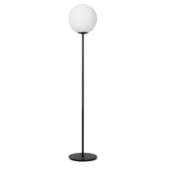 Jugen miloox piantana nera moderna sfera bianca