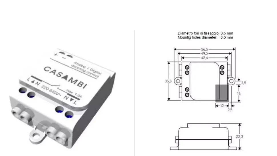 Kit0079 driver trasformatore dimmer