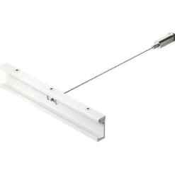 Kit sospensione bianco e staffa per unire due binari trifase gea luce