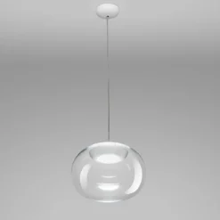La mariee stilnovo lampadario moderno vetro trasparente led 9w 3000k