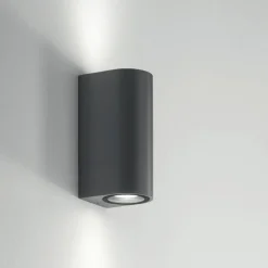 Lampada applique per esterno moderna antracite isyluce biemissione