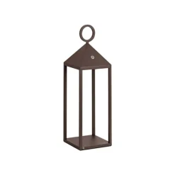 Lampada da esterno da terra portatile led corten