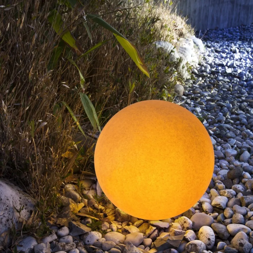 Lampada da esterno sfera 55cm ip65 da giardino ligneo linea light oh! mars