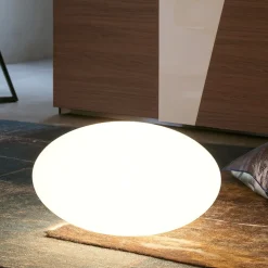 Lampada da giardino 38cm sfera bianca linea light oh!smash fl65