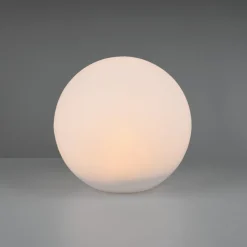 Lampada da giardino sfera con picchetto solare led rgb 30cm ip65