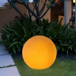 Lampada da giardino sfera 28cm colore ligneo linea light oh! mars