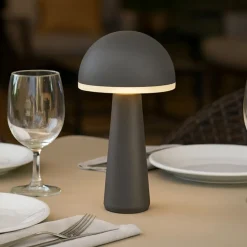 Lampada da tavoli per esterno antracite portatile ricaricabile