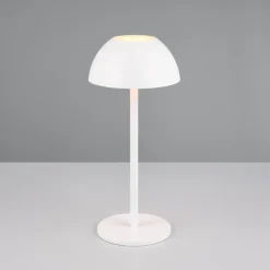 Lampada da tavolino bianca senza fili ricaricabile moderna per esterno