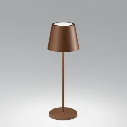 Lampada da tavolino corten diva 39cm perenz illuminazione portatile