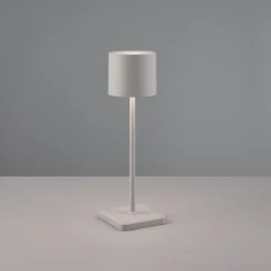 Lampada da tavolino grigio senza fili per esterno ristorante