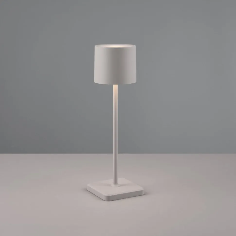Lampada da tavolino grigio senza fili per esterno ristorante