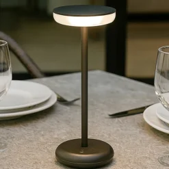 Lampada da tavolino led grigio soap perenz portatile per esterno