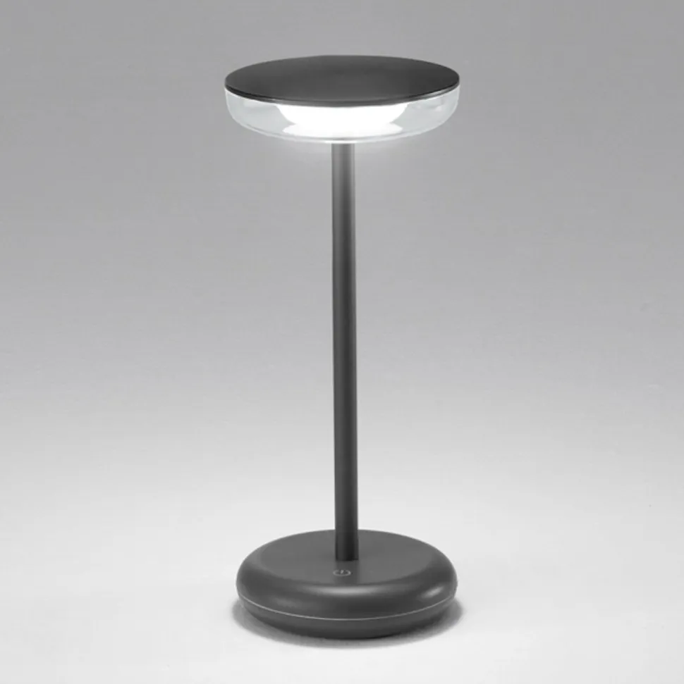 Lampada da tavolino led grigio soap perenz portatile per esterno