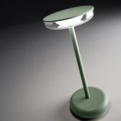Lampada da tavolino per esterno portatile verde salvia soap perenz