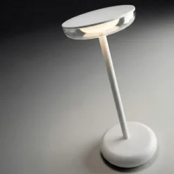 Lampada da tavolino portatile per esterno bianca soap perenz