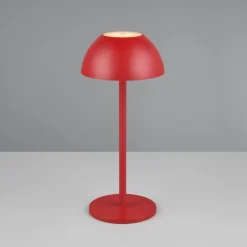 Lampada da tavolino portatile senza fili rossa led moderna