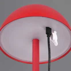 Lampada da tavolino portatile senza fili rossa led moderna