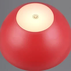 Lampada da tavolino portatile senza fili rossa led moderna