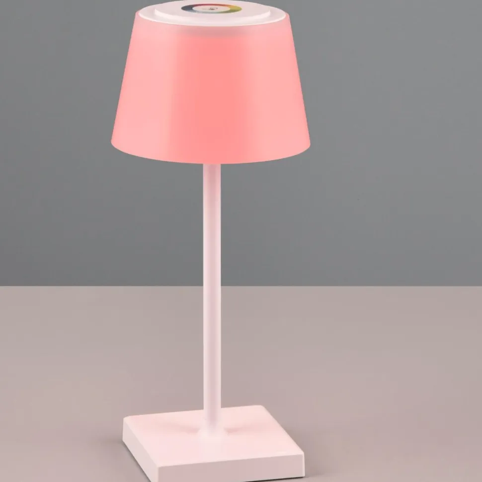 Lampada da tavolino senza fili led cct rgb dimmerabile bianca