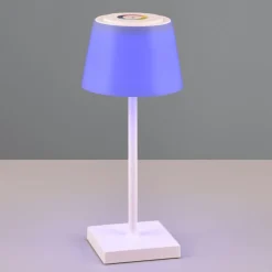 Lampada da tavolino senza fili led cct rgb dimmerabile bianca