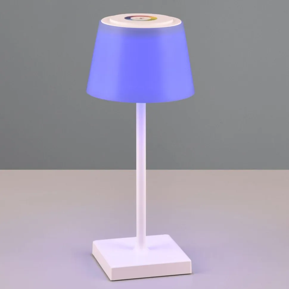Lampada da tavolino senza fili led cct rgb dimmerabile bianca