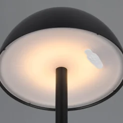 Lampada da tavolino senza fili ricaricabile nera moderna
