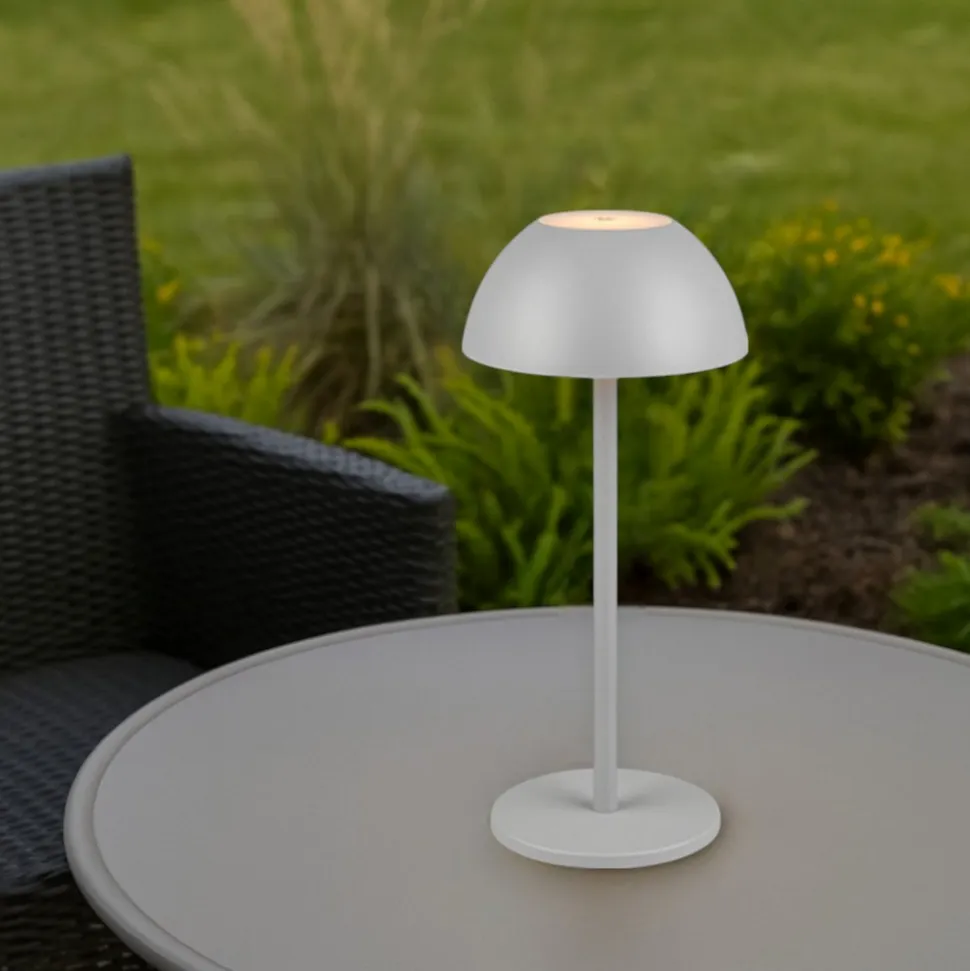 Lampada da tavolino senza fili per esterni design grigia