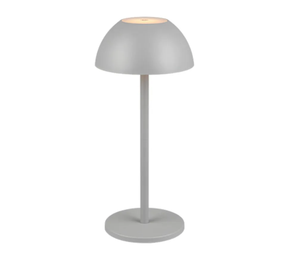 Lampada da tavolino senza fili per esterni design grigia