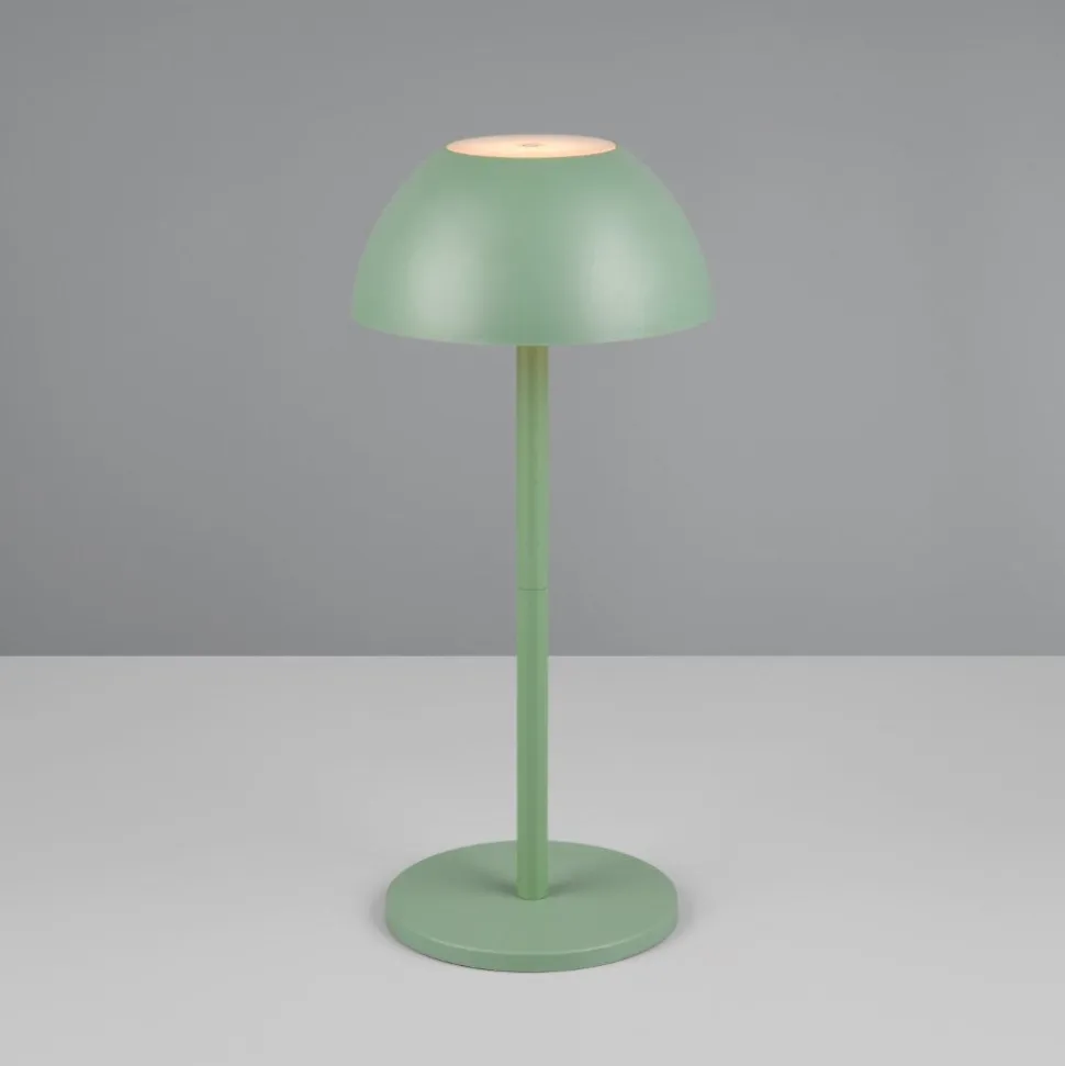 Lampada da tavolino verde pistacchio portatile senza fili per esterno
