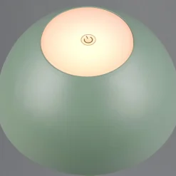 Lampada da tavolino verde pistacchio portatile senza fili per esterno