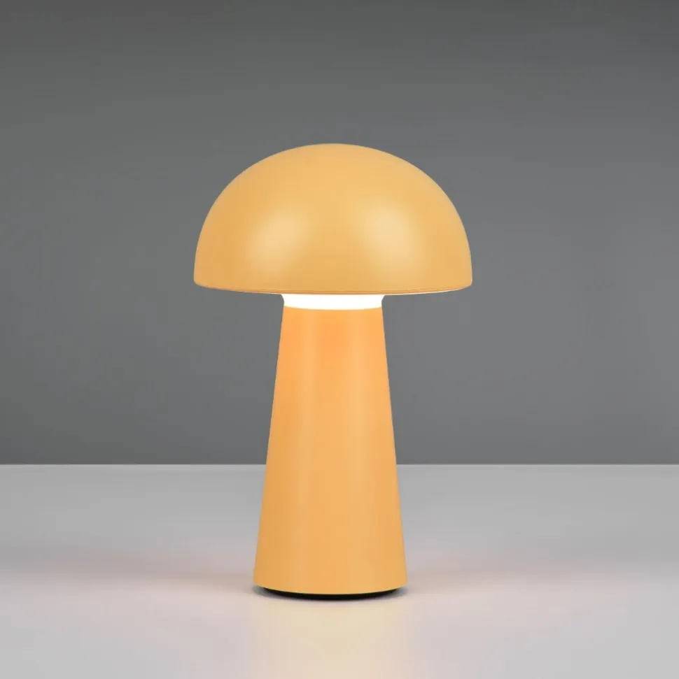 Lampada da tavolo da esterno senza fili giallo per esterni ricaricabile moderna