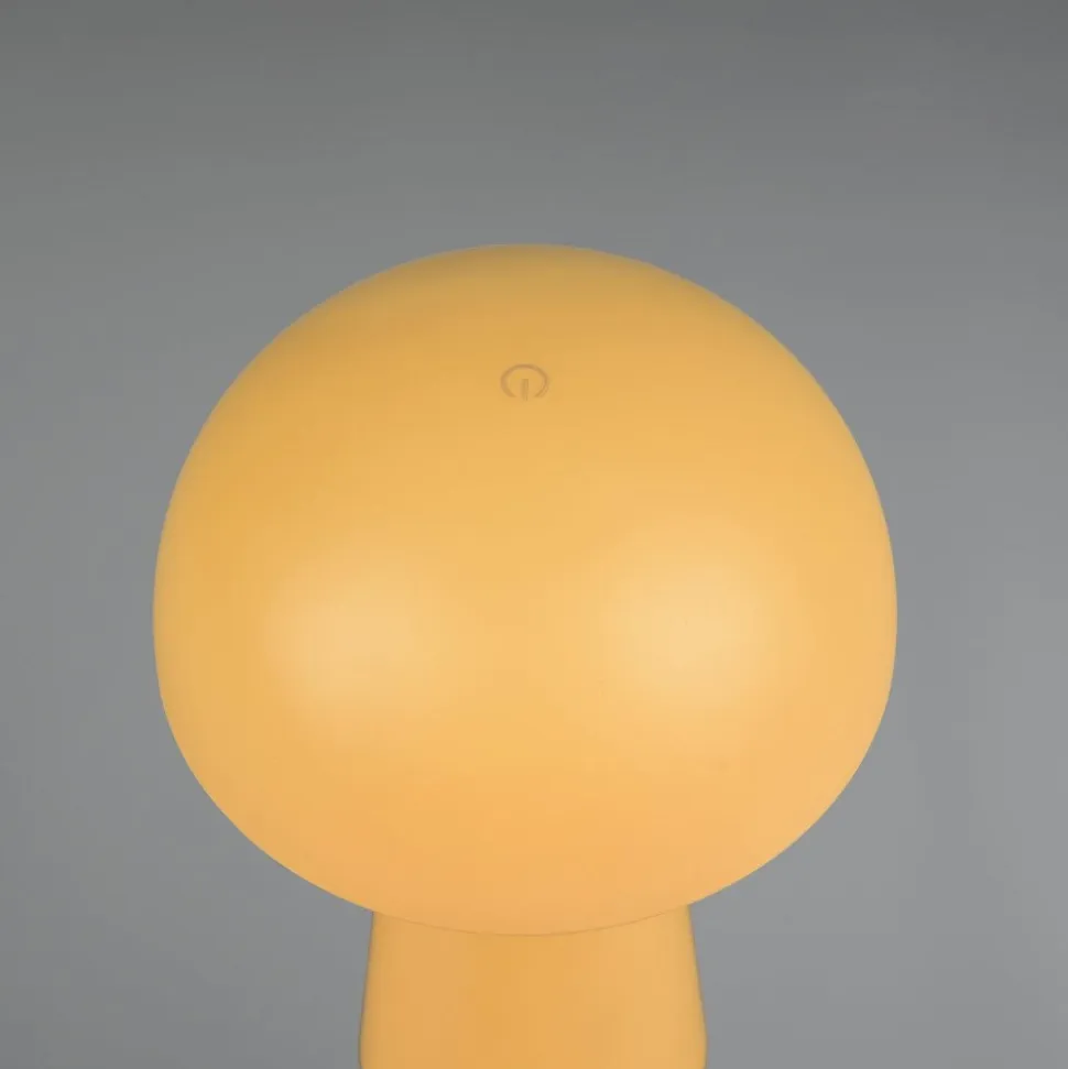 Lampada da tavolo da esterno senza fili giallo per esterni ricaricabile moderna