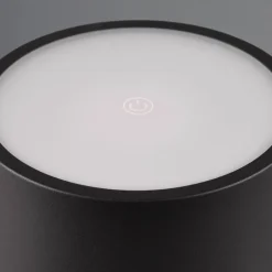 Lampada da tavolo nera portatile senza fili moderna