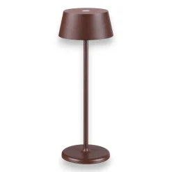Lampada da tavolo per esterno ip54 pure tl ideal lux portatile corten led
