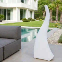 Lampada da tavolo per esterno bianca design moderna
