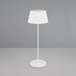 Lampada da tavolo portatile bianca ricaricabile led 3000k