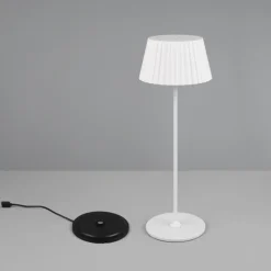 Lampada da tavolo portatile bianca ricaricabile led 3000k