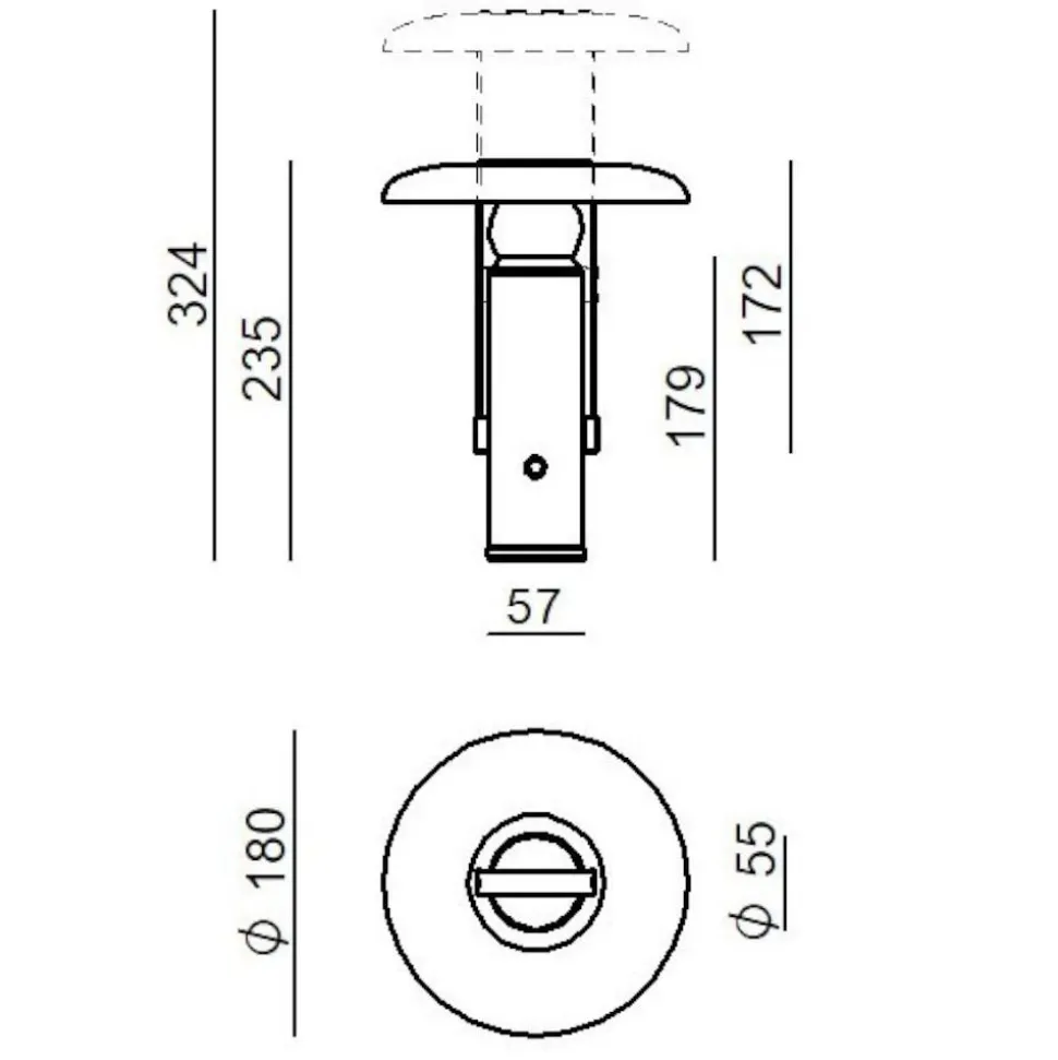 Lampada da tavolo portatile senza fili linea light camping bianca