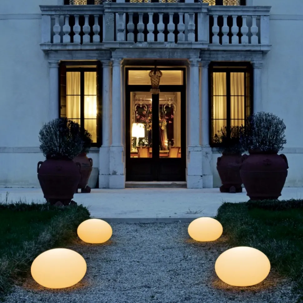 Lampada da terra sfera per esterni 55cm linea light oh! smash fl65