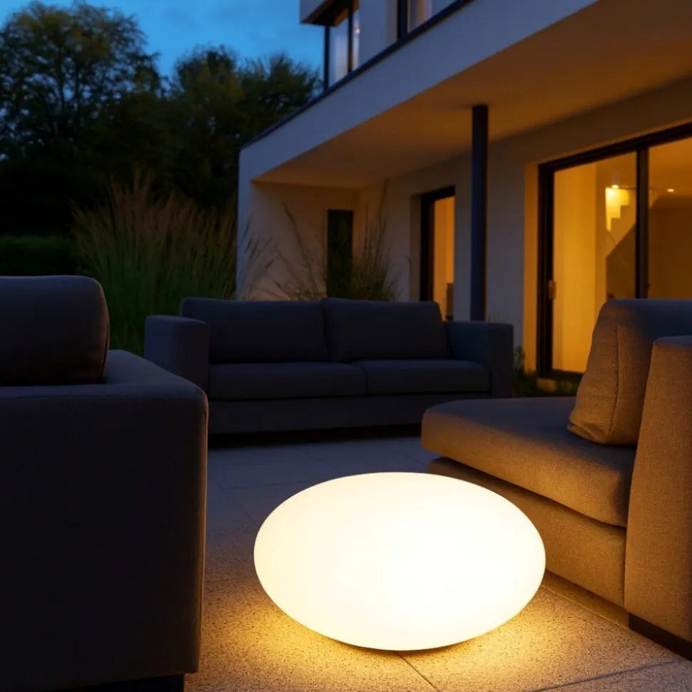 Lampada da terra sfera per esterni 55cm linea light oh! smash fl65